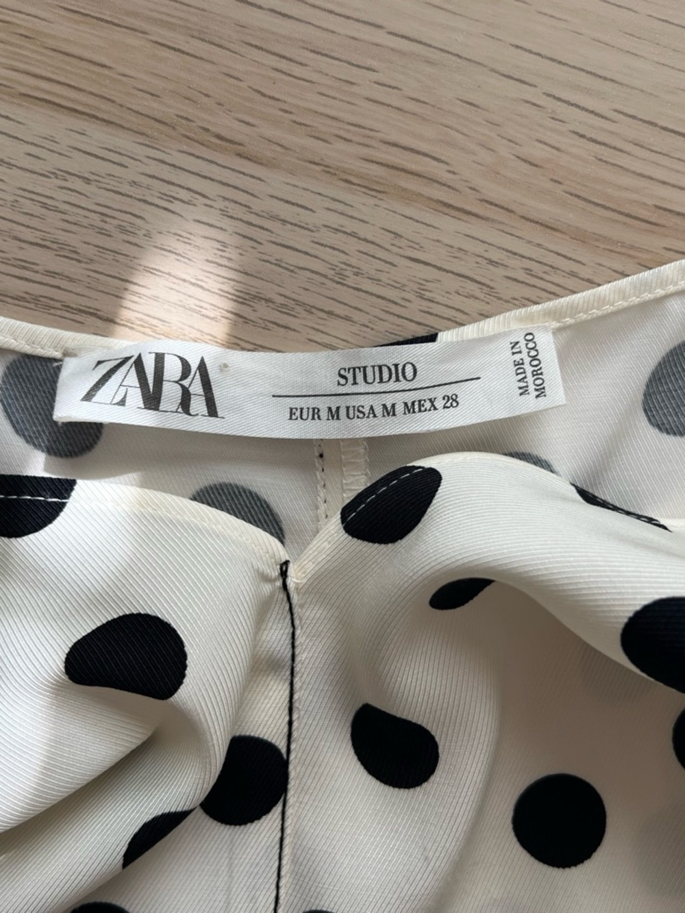 Zara Limited Edition Polka Dot Slip Dress M Midi Blogger Viral - Picture 6 of 14